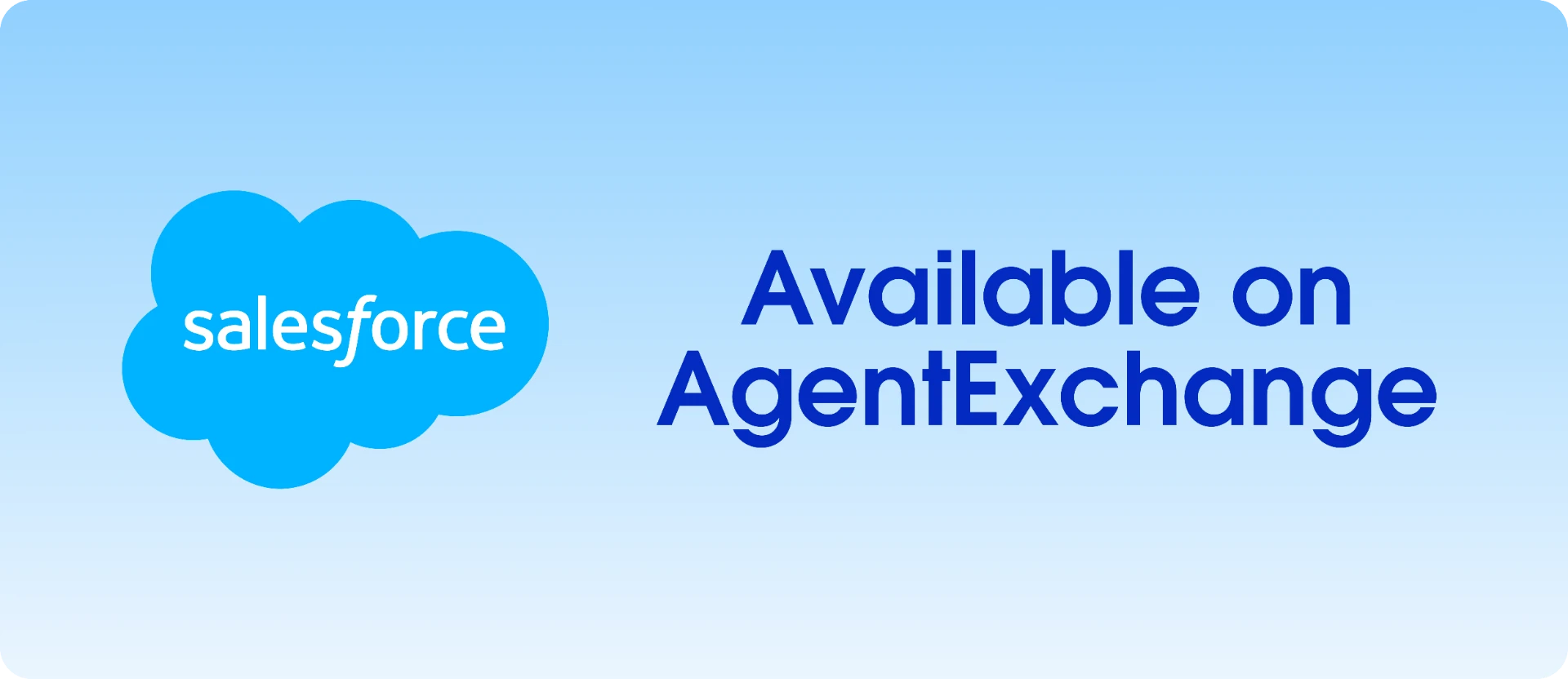 Available on Salesforce AgentExchange