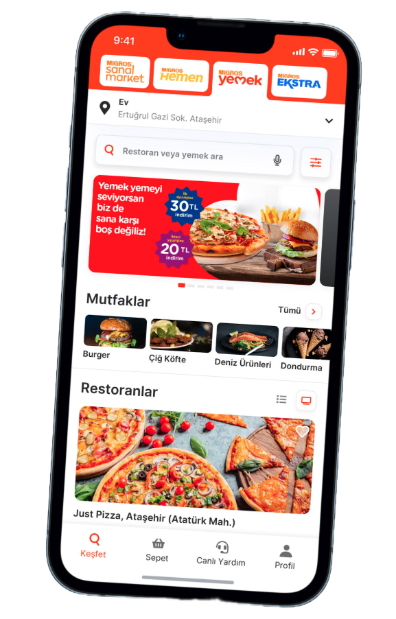 Self-service support flows inside the Migros mobile app